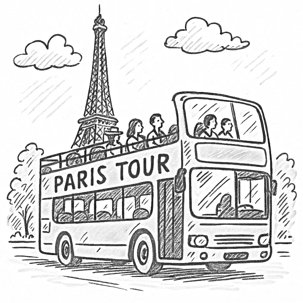 Kaip naudotis turistinais apžvalgos autobusais Paryžiuje ?