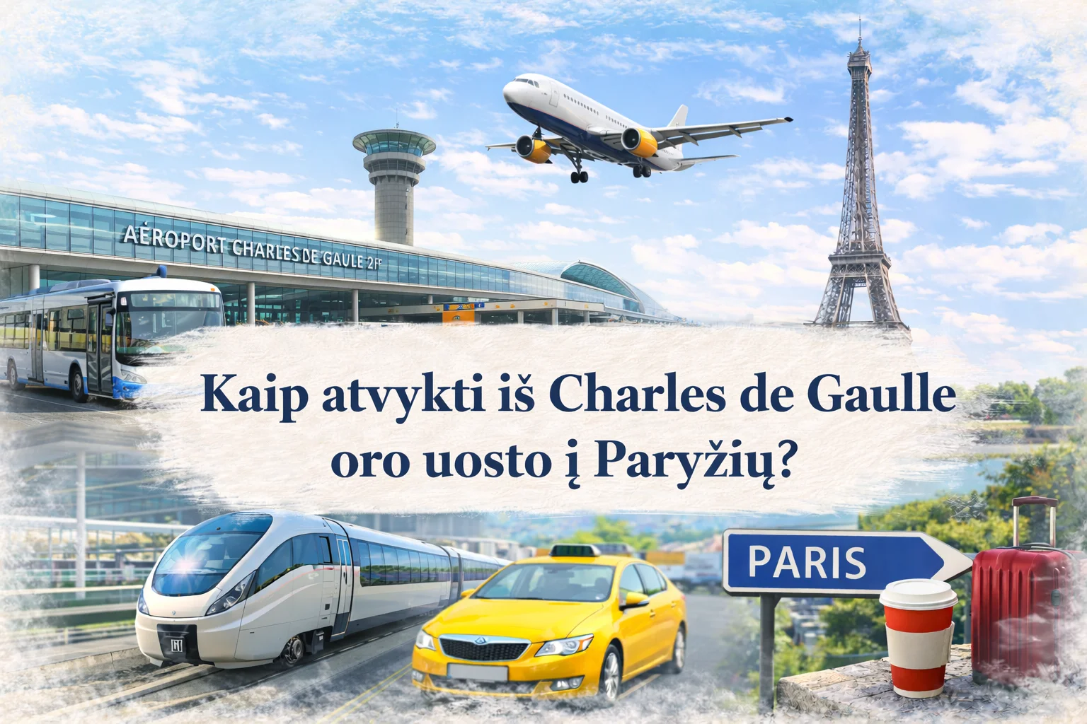 ></picture>Kaip atvykti iš Charles de Gaulle oro uosto į Paryžių?