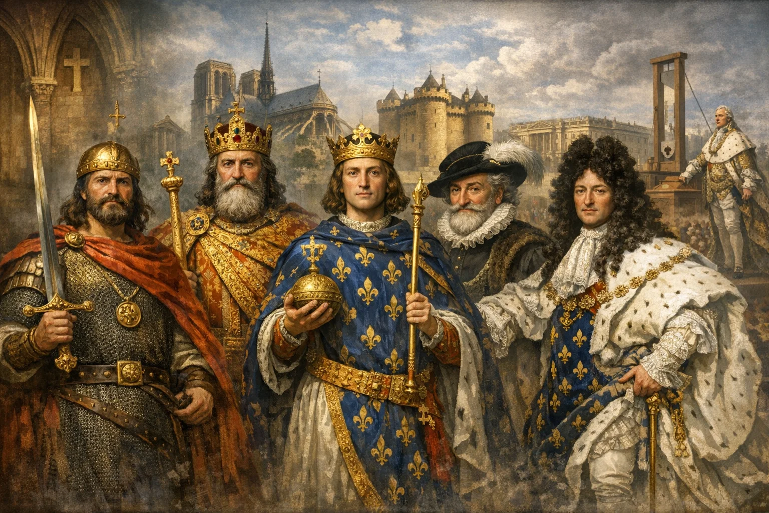 Prancūzijos karalių dinastija: nuo Merovingų iki Burbonų